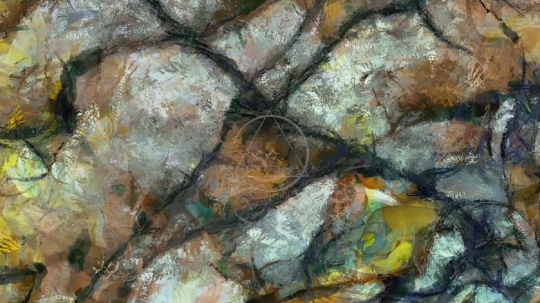 Abstract painting on canvas