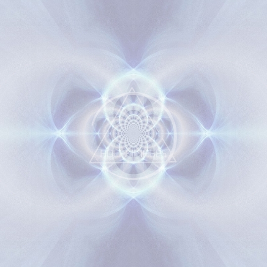 White Fractal. 3D Rendering